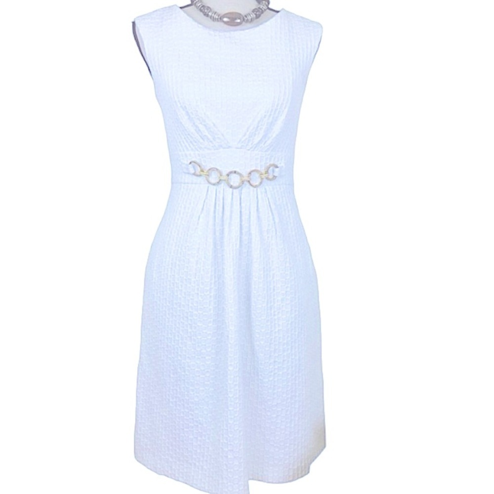 Studio I Dress. White. Sz 12. - Picture 7 of 8